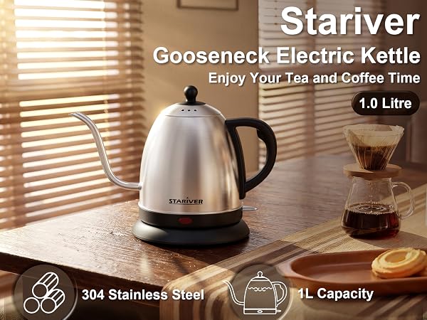 Stainless Steel Gooseneck Electric Kettle