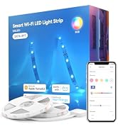 meross Smart LED Strip Lights, 32.8ft WiFi RGB Strip, Works with Apple HomeKit, Siri, Alexa&Googl...