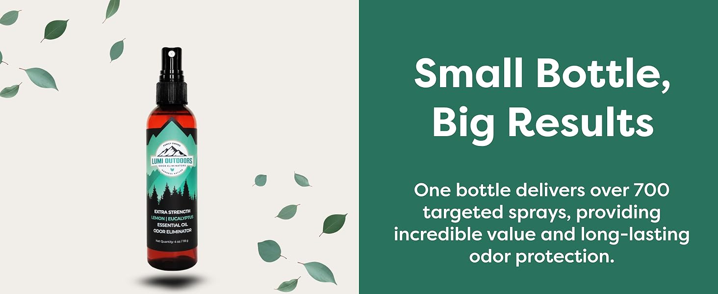 Lumi Outdoors Shoe Deodorizer Spray Shoe Smell Scent and Odor Remover