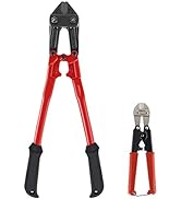 MAXPOWER 2 Piece Bolt Cutter Set, 18-Inch Heavy Duty Bolt Cutter, 8-Inch Mini Bolt Cutter, Chrome...