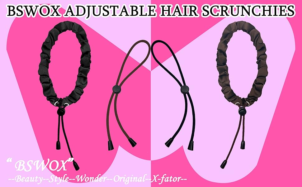BSWOX adjustable hair scrunchies