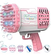 ArtCreativity Bazooka Bubble Gun, Bubble Bazooka with Colorful Lights, 69 Holes Big Bubble Machin...