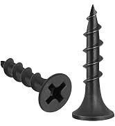 VGBUY 260pcs #6 × 1 inch Drywall Screws, Black Wood Screws, Coarse Thread Sheetrock Screws, Phill...