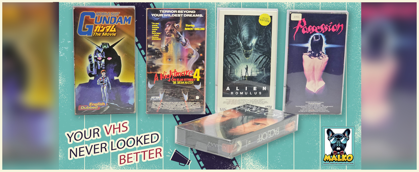 Malko VHS protective covers for movies