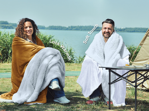 Soft camping blanket