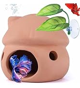 Betta Fish Tank Accessories,Pleco Caves for Aquarium,Fish Aquarium Decoration,Smalland Shrimp Bre...
