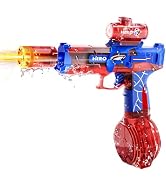 Electric Water Gun for Adults & Kids, Automatic Electric Squirt Gun with Long Range, Powerful LED...