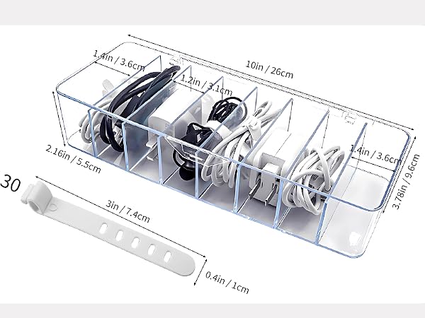 4 Pack Cable Storage Organizer