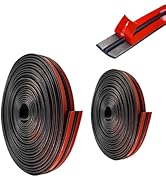 Car Rubber Seal Strip T-Type – Sunroof & Windshield Weather Stripping, Flexible Adhesive Window S...