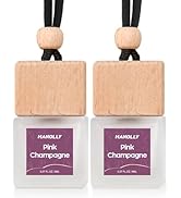 HANOLLY Car Air Freshener Hanging 2 Pack – Pink Champagne Car Essential Oil Diffuser Scent, Cute ...