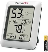 TempPro TP50 Digital Hygrometer Indoor Thermometer Room Thermometer | Humidity Meter Humidity Gau...