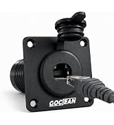 Gociean Starlink Pass Through Kit for RV, IP68 Waterproof Aluminum RJ45 Wall Socket for Starlink ...