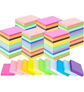 60 Pack Sticky Notes 1.5x2 in, Small Self Stick Note, 12 Color Mini Sticky Notes Pad Bulk, Assort...