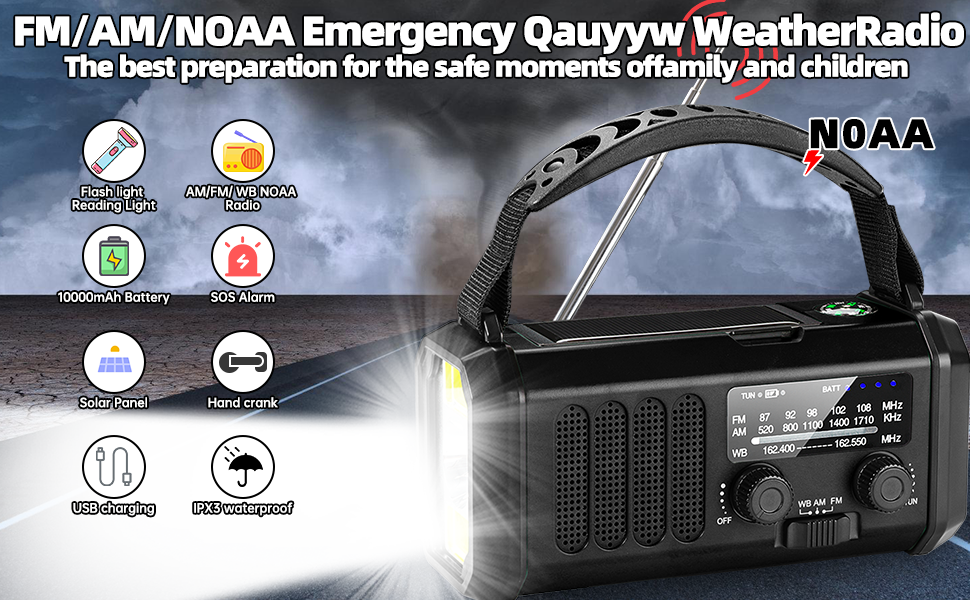 hand crank emergency radio