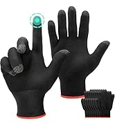 ENPOINT Touch Screen Gloves, 5 Pairs Highly Sensitive Seamless Gaming Gloves for Sweaty Hands, Br...