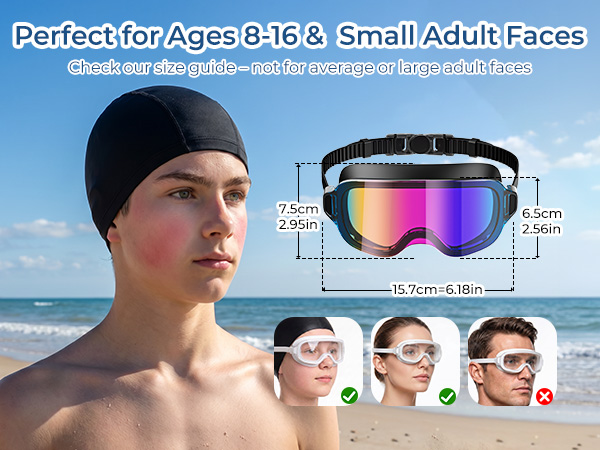 Youth Swim Goggles Girls Boys