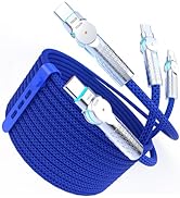 USB C to USB C Cable 6.6ft,240W 2-Pack Braided 180°Rotating Type C Charging CableFast Charge for ...