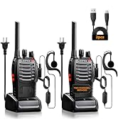 BAOFENG Walkie Talkies Long Range for Adults,Rechargeable walkie talkies | 16 Channel Rechargeabl...
