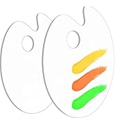 Hulameda 2Pcs Acrylic Paint Palette with Thumb Hole Paint Pallet for Adults or Kids,Easy Clean No...