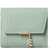 RNIEGA Bifold Wallet Women Leather RFID Blocking Card Holder Compact Wallet Zipper Coin Pocket wi...
