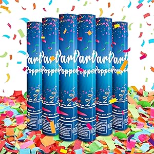 multicolor confetti cannon