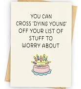 Funny Birthday Card, Funny Birthday Cards for Women, Men, Dad, Mom, Brother, Sister, Husband, Fri...