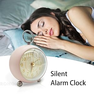 Silent Non Ticking Alarm Clock