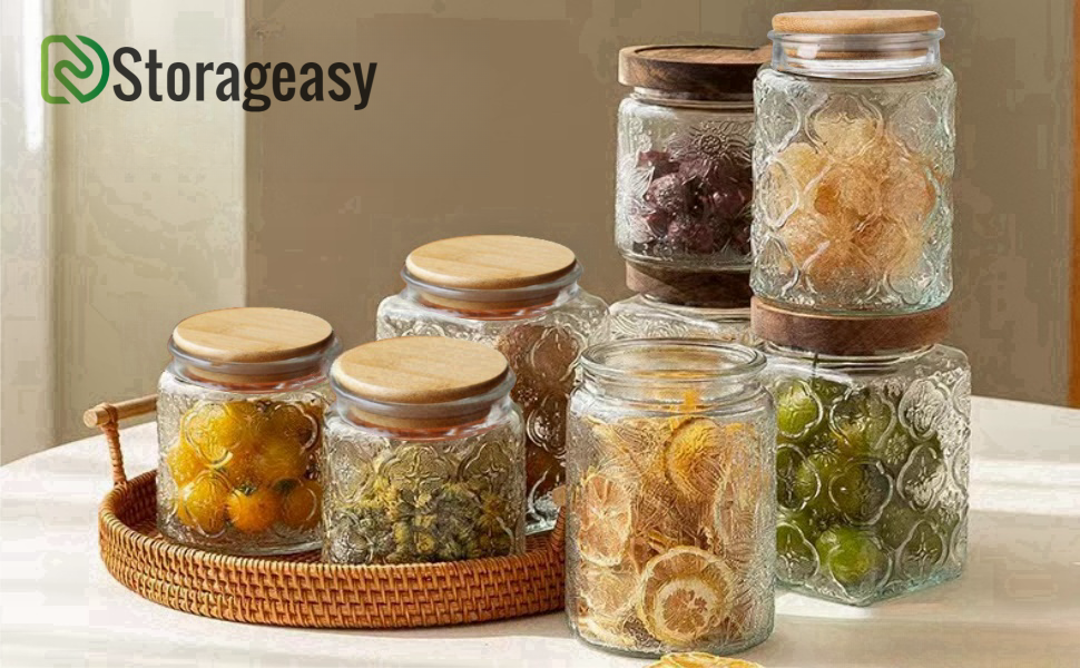 Storageasy Vintage Glass Jar