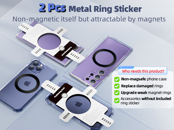 2 pack magnetic adapter ring