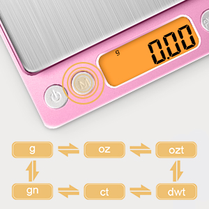 the scale of the food scale