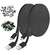 JJMASEE 20FT Power Extension Cable for Wyze Cam V3/V4/OG/V3 Pro,Blink,Arlo Essential,Blink Mini P...