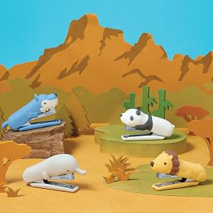 HD-10NX/S is cute animal staplers with soft & smooth surfaces provide comfort.