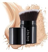 ENERGY Kabuki Foundation Brush Mini - Makeup Brush Retractable Travel for Liquid Loose Powder & B...