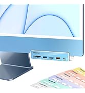 TWOPAN USB C Hub Multiport Adapter for iMac 6 in 1 USB C to USB Adapter iMac 2021 USB Hub for Laptop