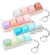 Keyboard Clicker Fidget, Keyboard Fidget Toy 4PCS Silent Clicker Fidget Keychain Clicky Keyboard ...