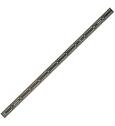 PEC Tools 12 inch Ruler, 1/50" Thick X 1/2" Wide, High Contrast, 1/32", 1/64", 1/50", 1/100" High...