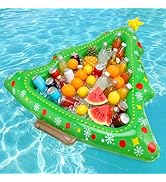 Cosweet Inflatable Floating Cooler for Christmas in July - Large Christmas Tree Drink Cooler for ...