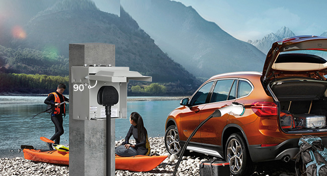 H01OB06 50 Amp RV Power Outlet Box