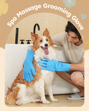 dog washing gloves