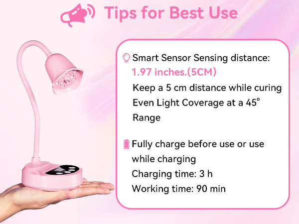 uv nail lamp for gel nail polish