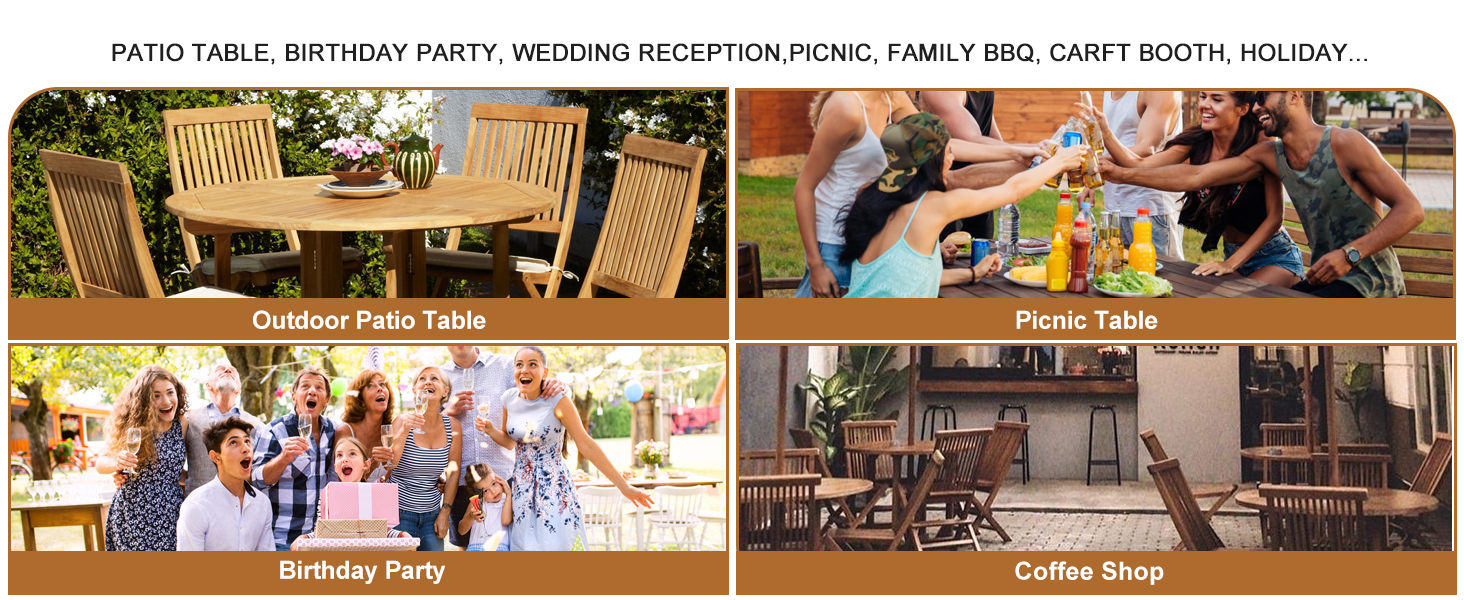 outdoor picnic coffee table cover with umbrella hole and zipper