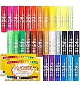Tempera Paint Sticks, Shuttle Art 60 Pack, 2 Sets of 30 Colors Solid Tempera Paint, Washable, Sup...