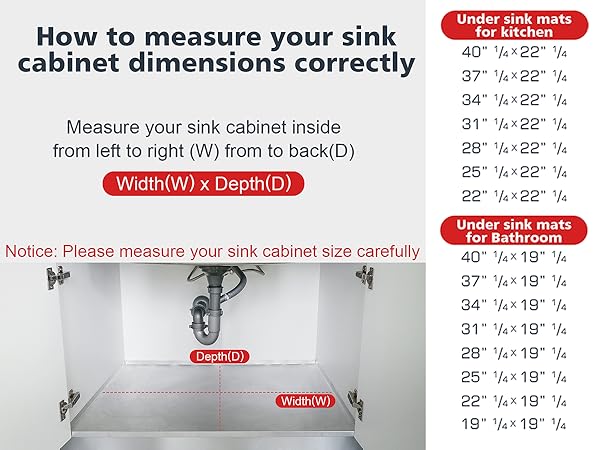 under sink mat waterproof