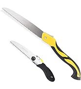 DOWELL Folding Hand Saw Garden Pruning Saw Set 12-inch and 6-inch for Trimming Camping with SK5 B...