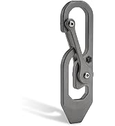 KeyUnity Titanium Carabiner Keychain Tool, 3 Functions in 1 Multitool for Everyday Carry (KU04)