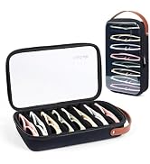 Luxtude Travel Sunglasses Organizer Case for Women Men, Glasses Case Multiple Pairs w/Adjustable ...