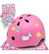 Simply Kids Bike Helmet with DIY Stickers, CPSC & CE Certified - Toddler Helmet for Skateboard Ro...