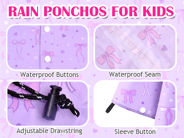 Kids Rain Poncho