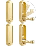 FantasyLife Gold Folding Wall Hooks, Foldable Coat Hooks, Heavy Duty Wall Mounted Metal Hook for ...