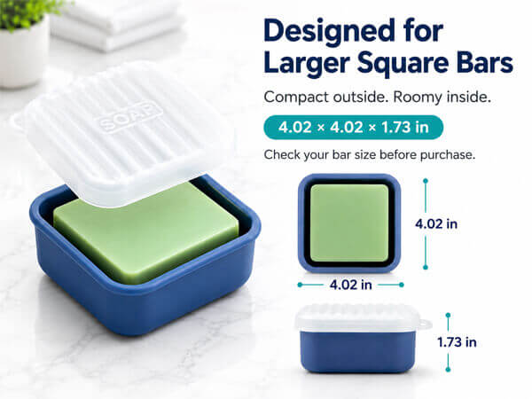 square travel soap case